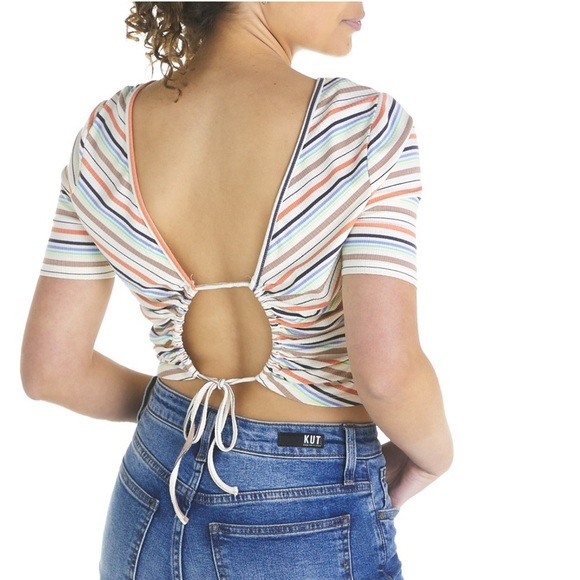 O’Neill • Kitsy Reversible Crop Top • Multi Stripe • Small - Picture 6 of 10